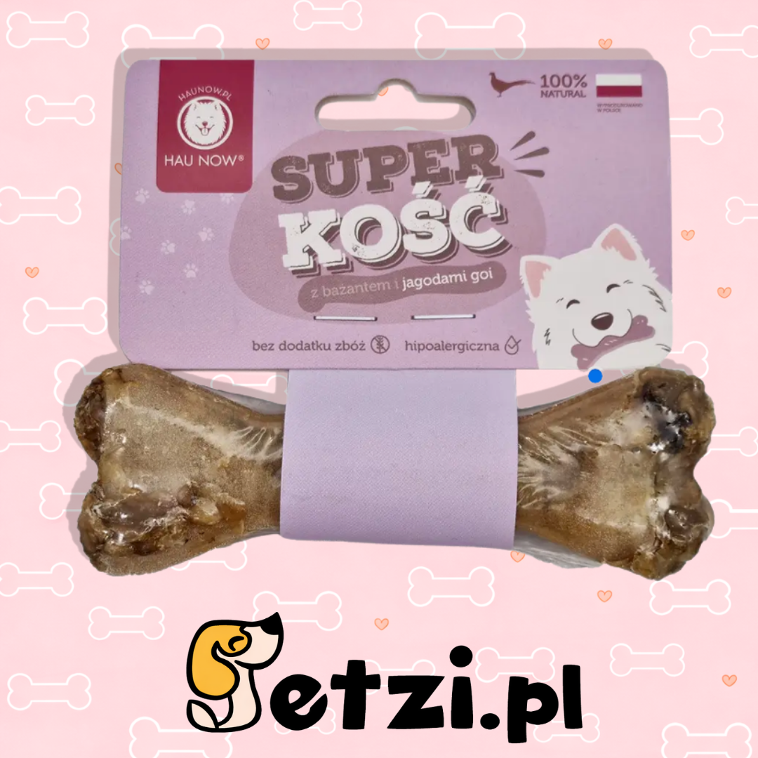 HAUNOW SUPER KOŚĆ GRYZAK DLA PSA DENTYSTYCZNA Z SZAŁWIĄ L