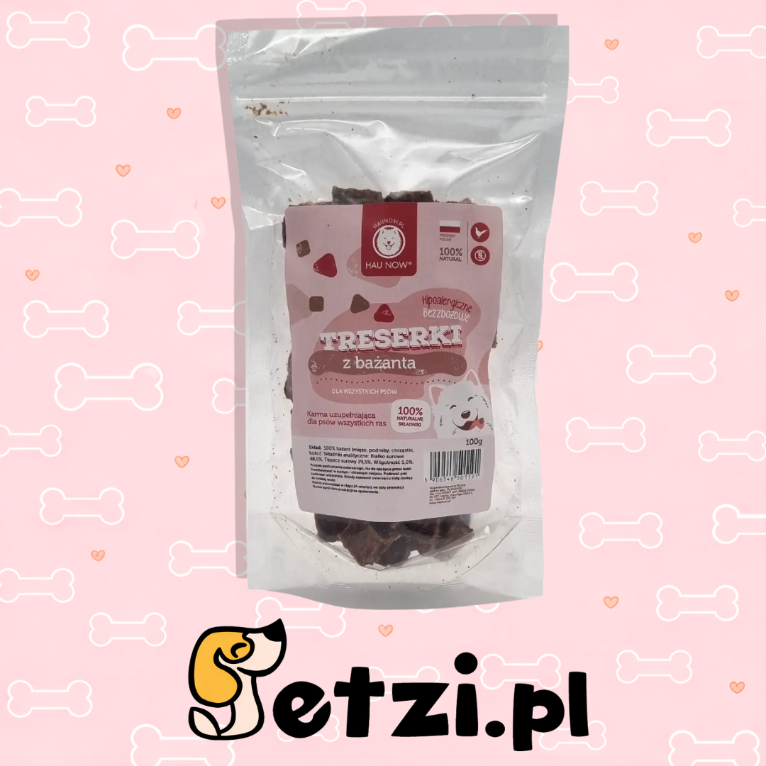 HAUNOW TRESERKI PRZYSMAKI DLA PSA Z BAŻANTA 150G