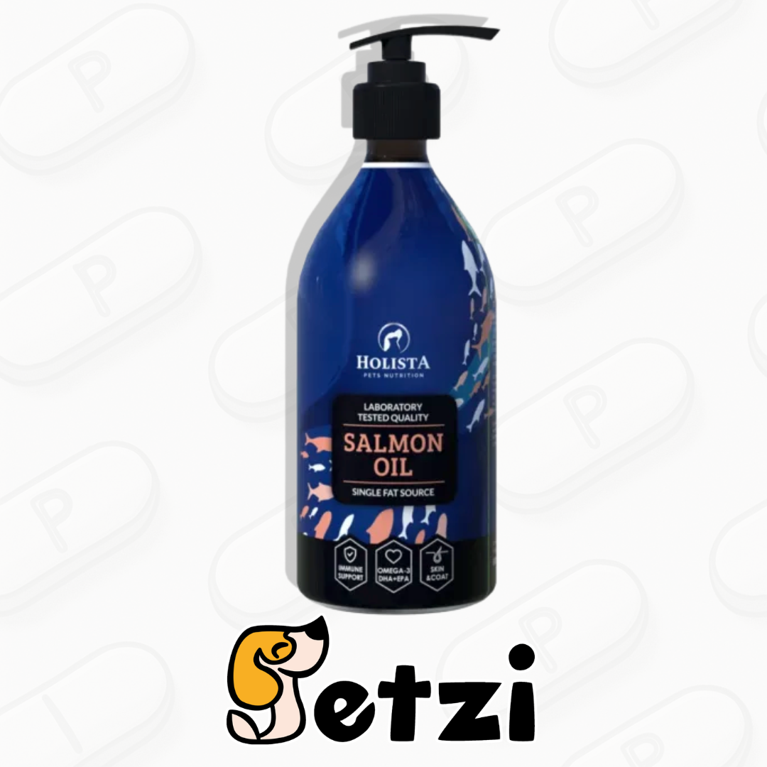 HOLISTA SALMON OIL 500ML - NATURALNY OLEJ Z ŁOSOSIA ATLANTYCKIEGO