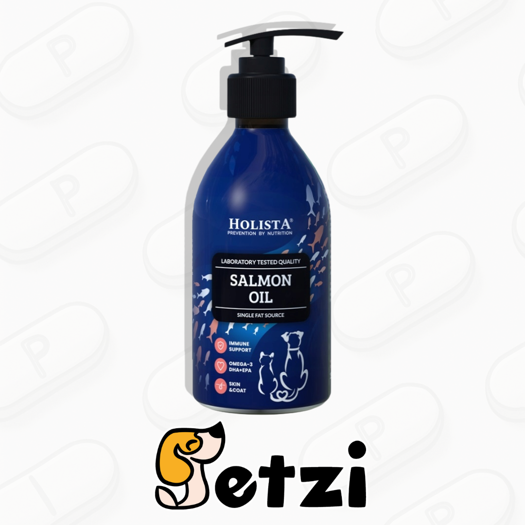 HOLISTA SALMON OIL - OLEJ Z ŁOSOSIA DLA PSA I KOTA - RÓŻNE POJEMNOŚCI