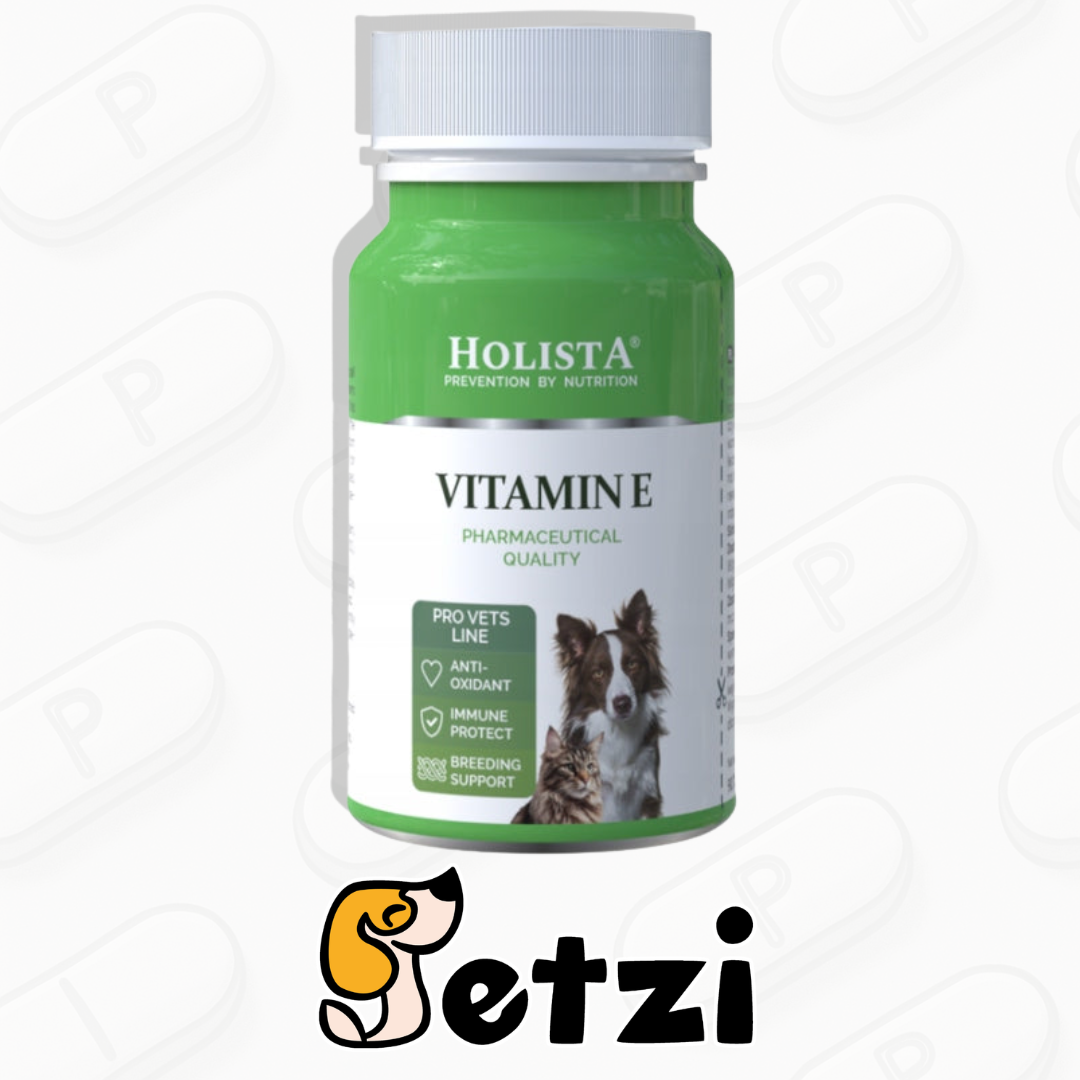 HOLISTA VITAMIN E 90 SZT TABLETEK - WITAMINA E DLA PSA I KOTA