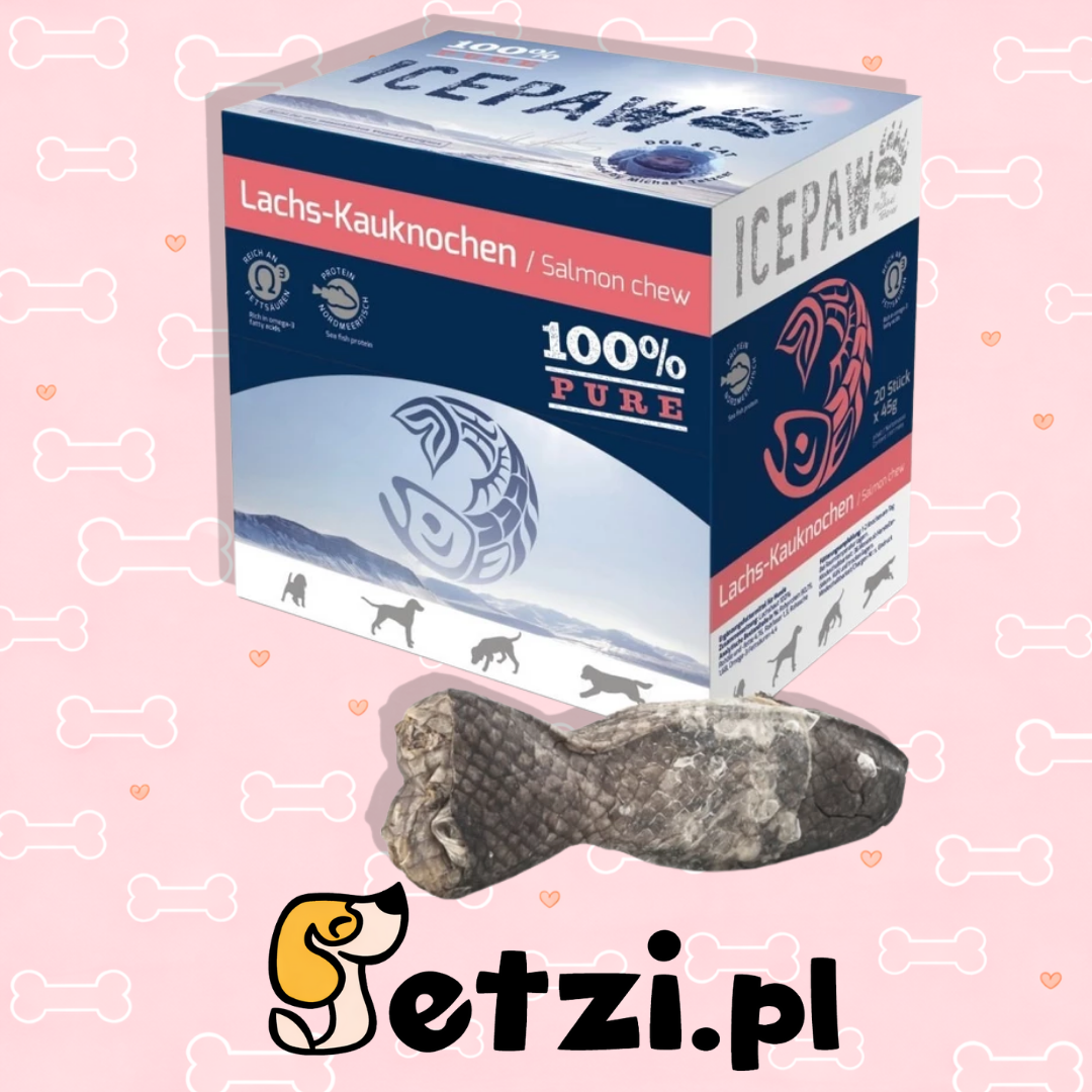 ICEPAW GRYZAK DLA PSA SALMON CHEW 45G