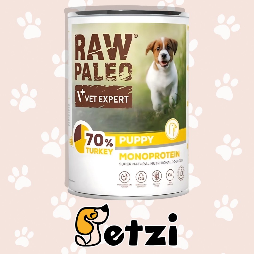 RAW PALEO – KARMA MOKRA DLA SZCZENIĄT – RÓŻNE ROZMIARY