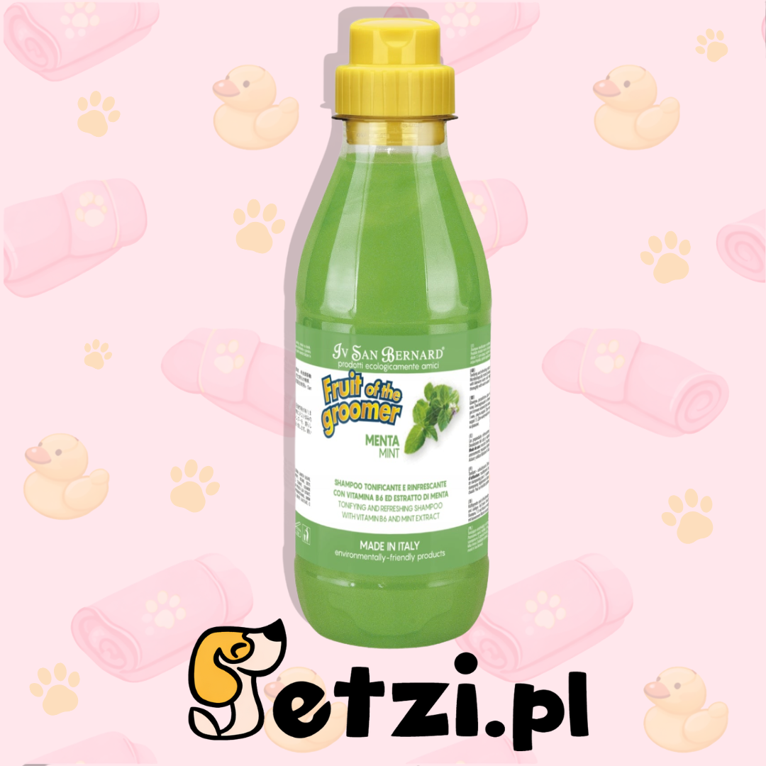 IV SAN BERNARD FRUIT OF THE GROOMER MINT SZAMPON DLA PSA I KOTA 500 ML