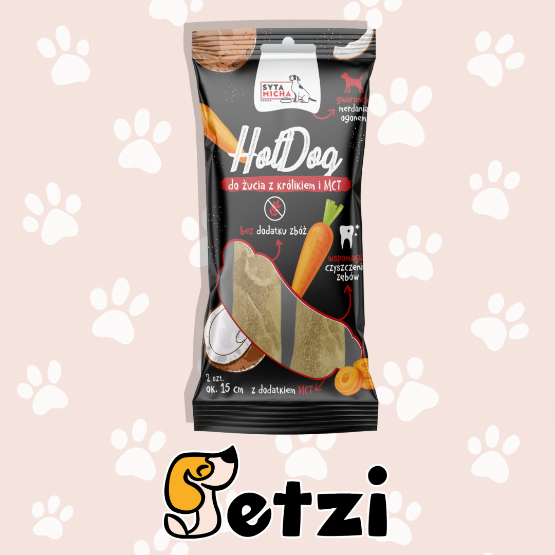 SYTA MICHA HOT DOG DO ŻUCIA DLA PSA – RÓŻNE RODZAJE