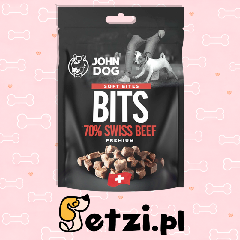 JOHN DOG PRZYSMAKI DLA PSA CHAPSY SOFT. WOŁOWINA SZWAJCARSKA 100G