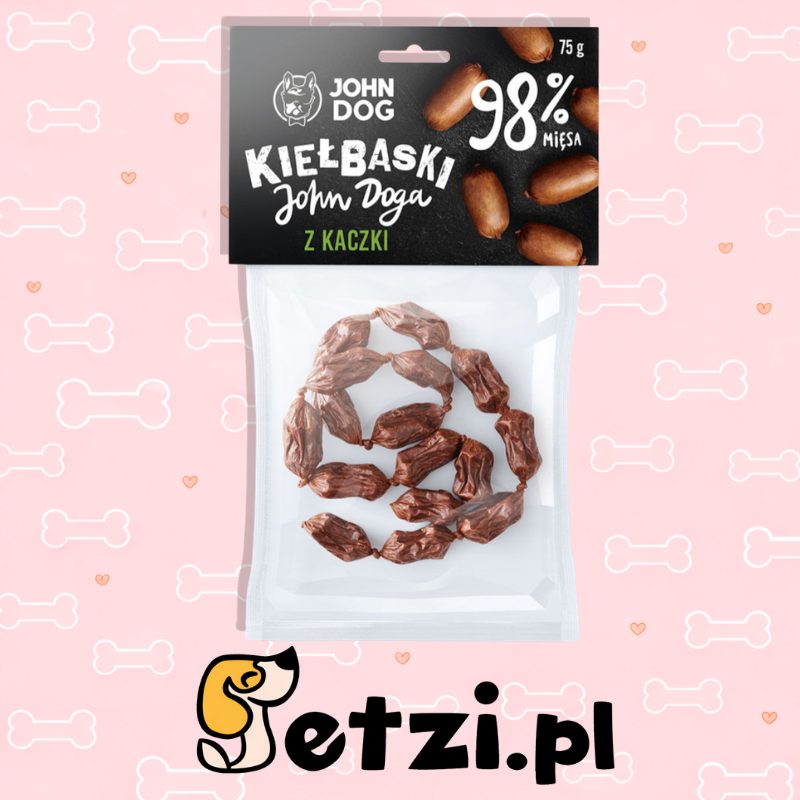 JOHN DOG PRZYSMAKI DLA PSA KIEŁBASKI Z KACZKI