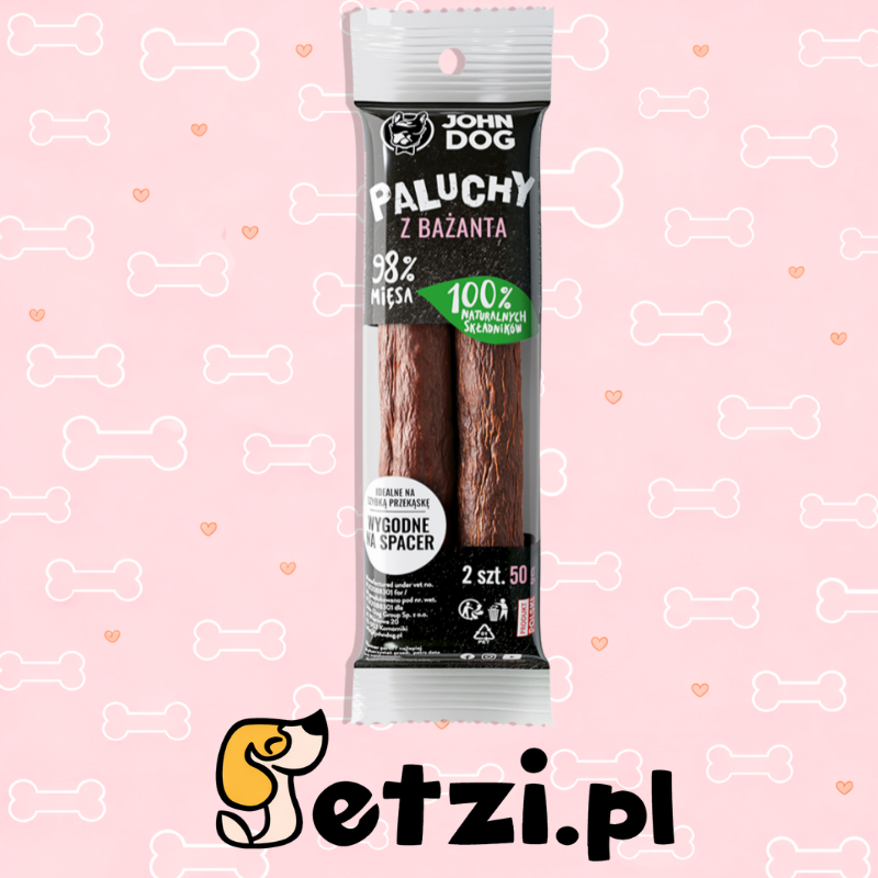 JOHN DOG PRZYSMAKI DLA PSA PALUCH Z BAŻANTA 2 SZT