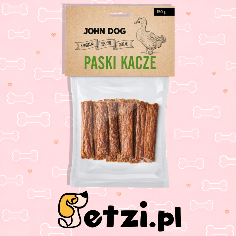 JOHN DOG PRZYSMAKI DLA PSA PASKI KACZE 150G