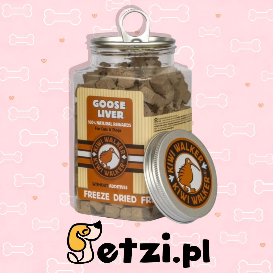 KIWI WALKER 100% GĘSIA WĄTRÓBKA LIOFILIZOWANA 120G