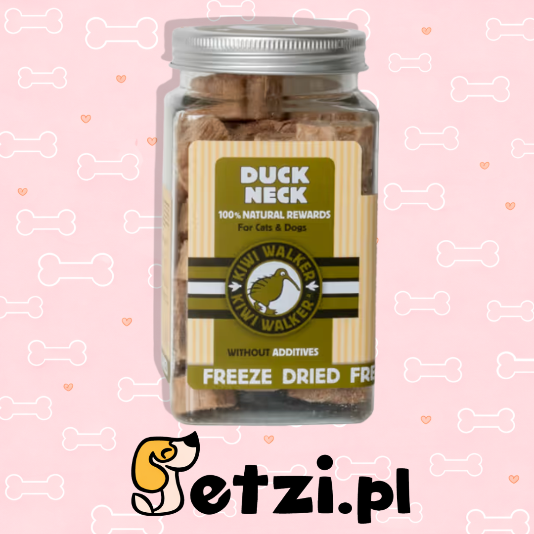 KIWI WALKER 100% KACZE SZYJE LIOFILIZOWANE SMACZKI DLA PSA 70G