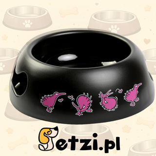 KIWI WALKER BLACK BOWL MISKA RÓŻOWA
