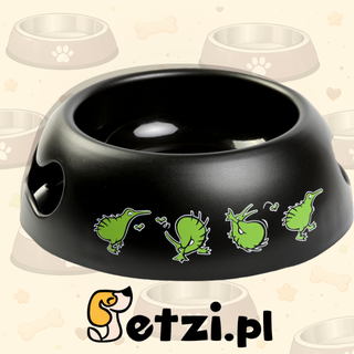 KIWI WALKER BLACK BOWL MISKA ZIELONA