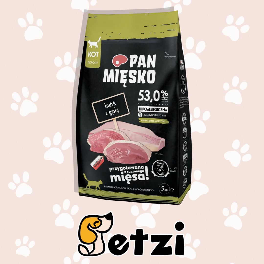 PAN MIĘSKO KARMA SUCHA DLA KOTA - RÓŻNE RODZAJE