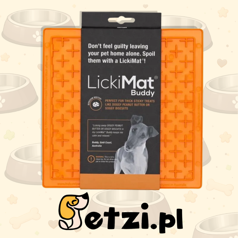 LICKIMAT CLASSIC BUDDY POMARAŃCZOWA - MATA DO LIZANIA