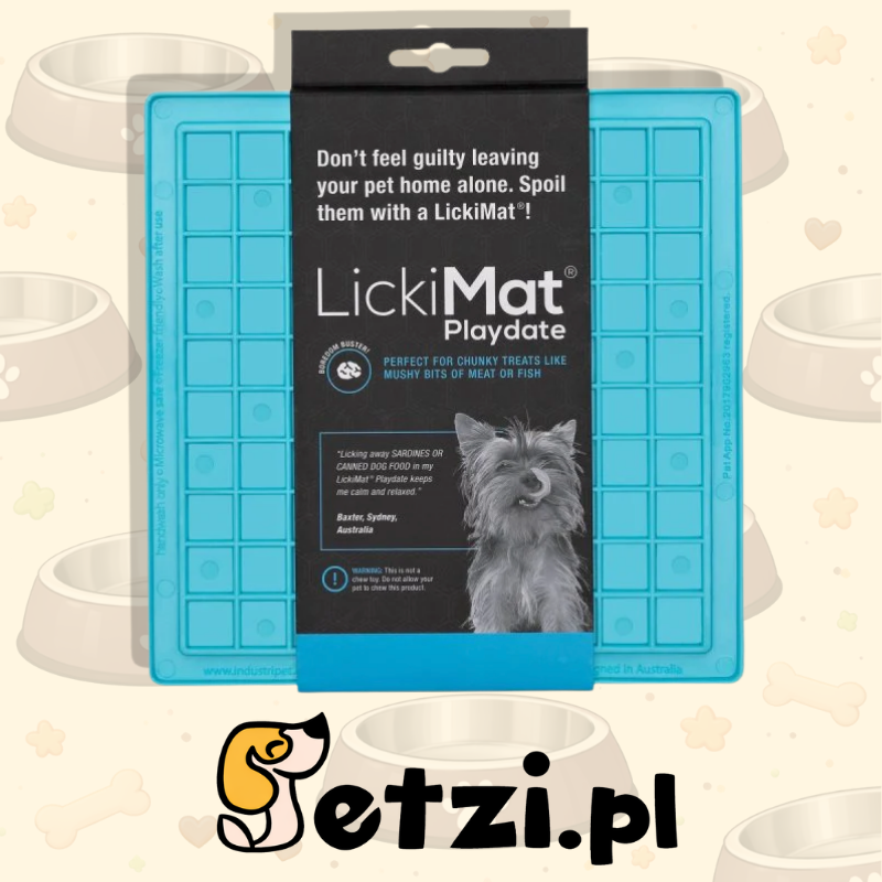 LICKIMAT CLASSIC PLAYDATE TURKUSOWA - MATA DO LIZANIA