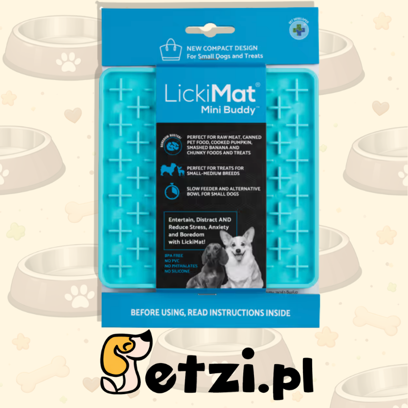 LICKIMAT MINI BUDDY TURKUSOWA - MATA DO LIZANIA