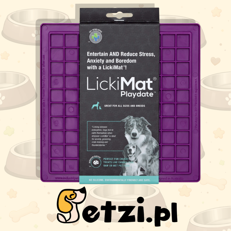 LICKIMAT PLAYDATE FIOLETOWA - MATA DO LIZANIA
