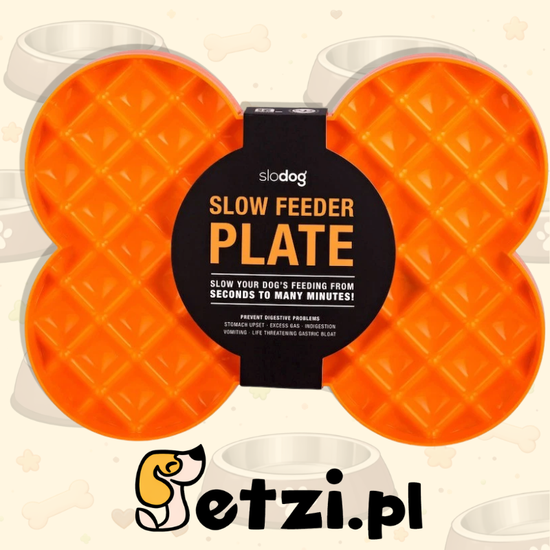 LICKIMAT SLODOG POMARAŃCZOWA – MISKA SPOWALNIAJĄCA JEDZENIE