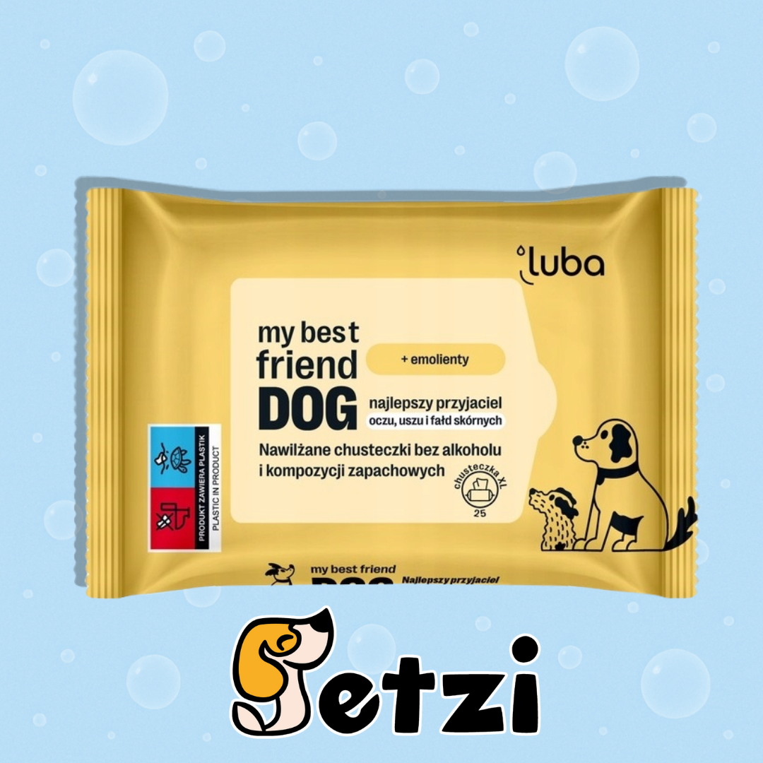 LUBA MY BEST FRIEND DOG NAWILŻANE CHUSTECZKI - RÓŻNE RODZAJE