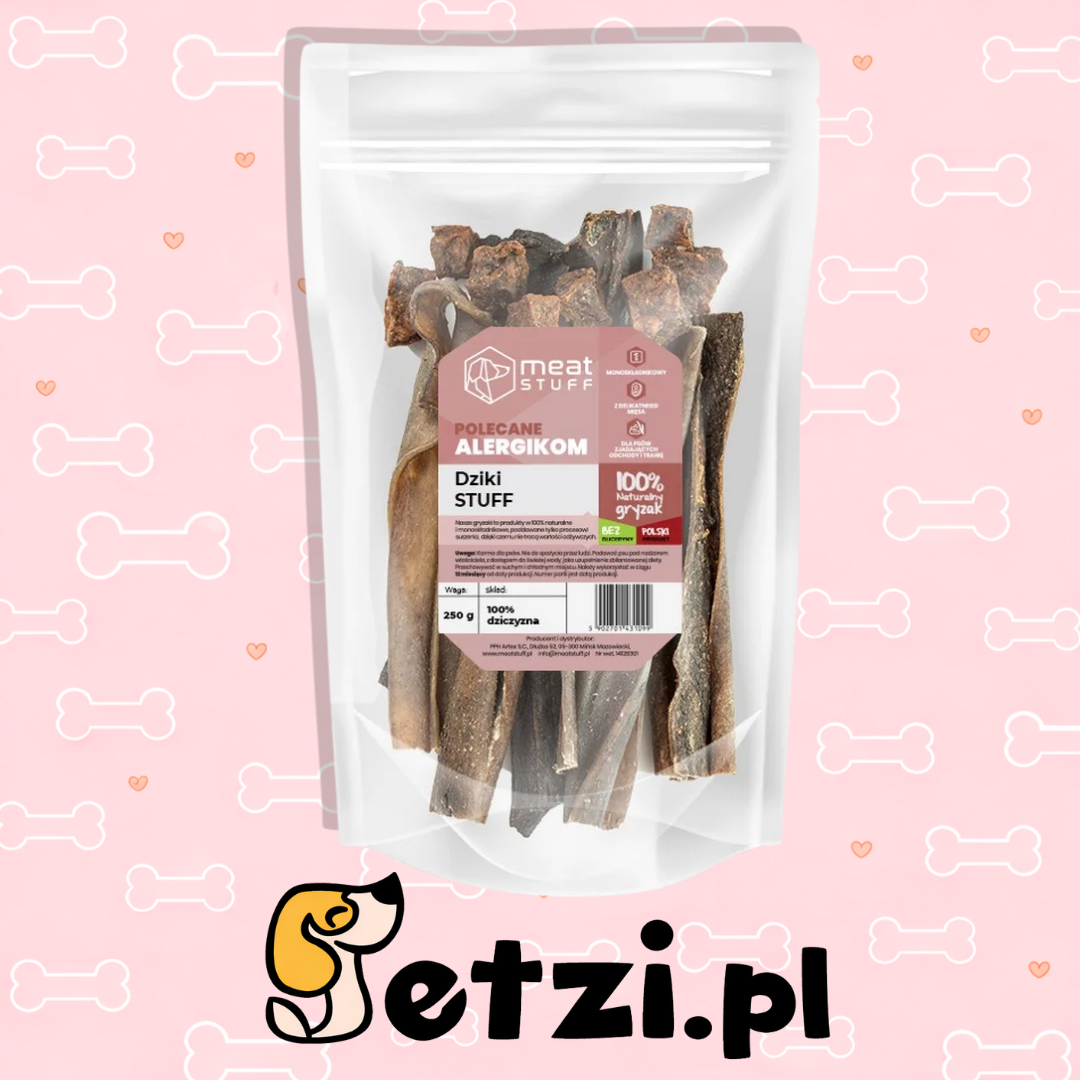 MEATSTUFF GRYZAK DLA PSA DZIKI STUFF 250G