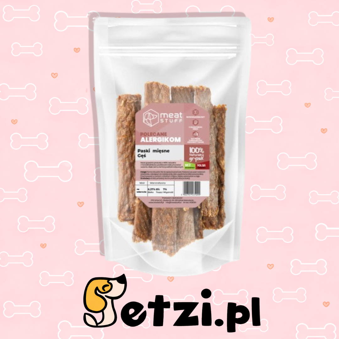 MEATSTUFF GRYZAK DLA PSA PASKI MIĘSNE - GĘŚ 150 G