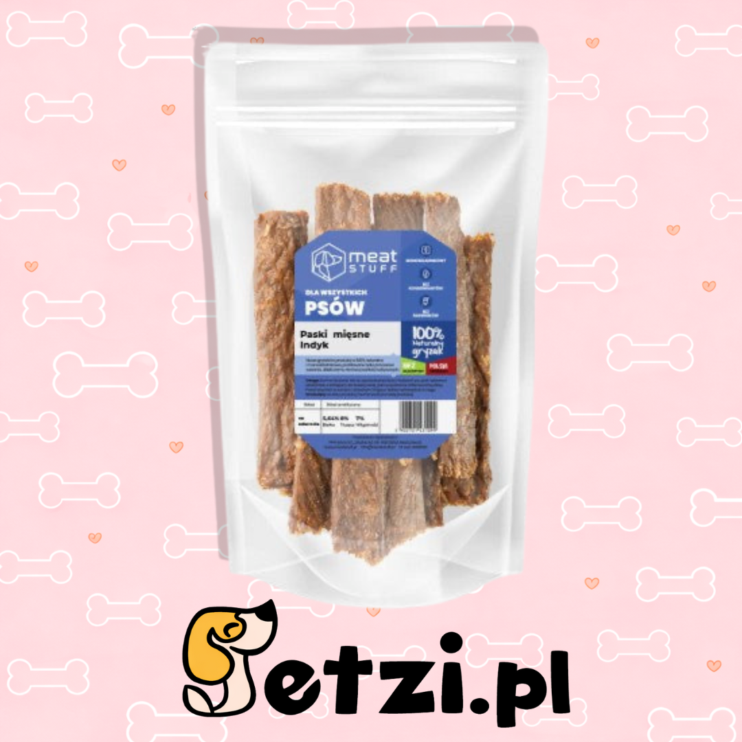 MEATSTUFF GRYZAK DLA PSA PASKI MIĘSNE - INDYK 100 G