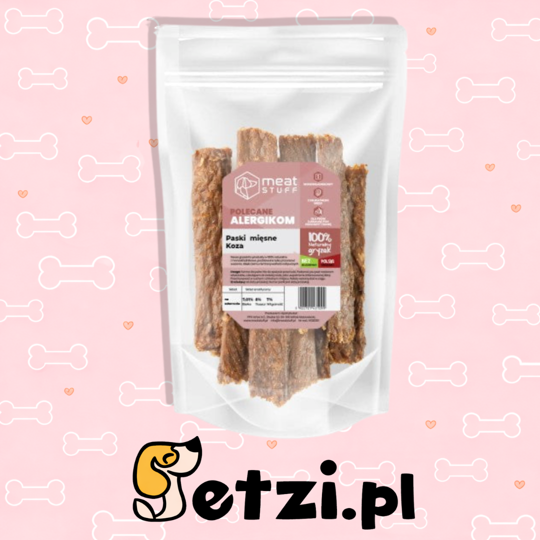 MEATSTUFF GRYZAK DLA PSA PASKI MIĘSNE - KOZA 100 G