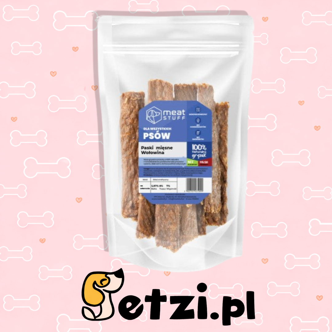 MEATSTUFF GRYZAK DLA PSA PASKI MIĘSNE - WOŁOWINA 100 G