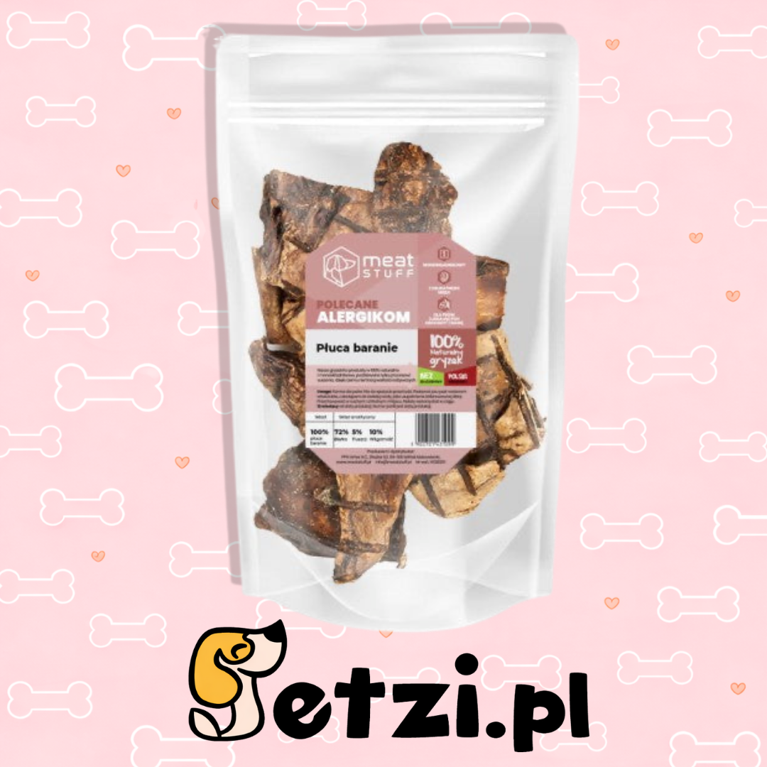 MEATSTUFF GRYZAK DLA PSA PŁUCA BARANIE 100G