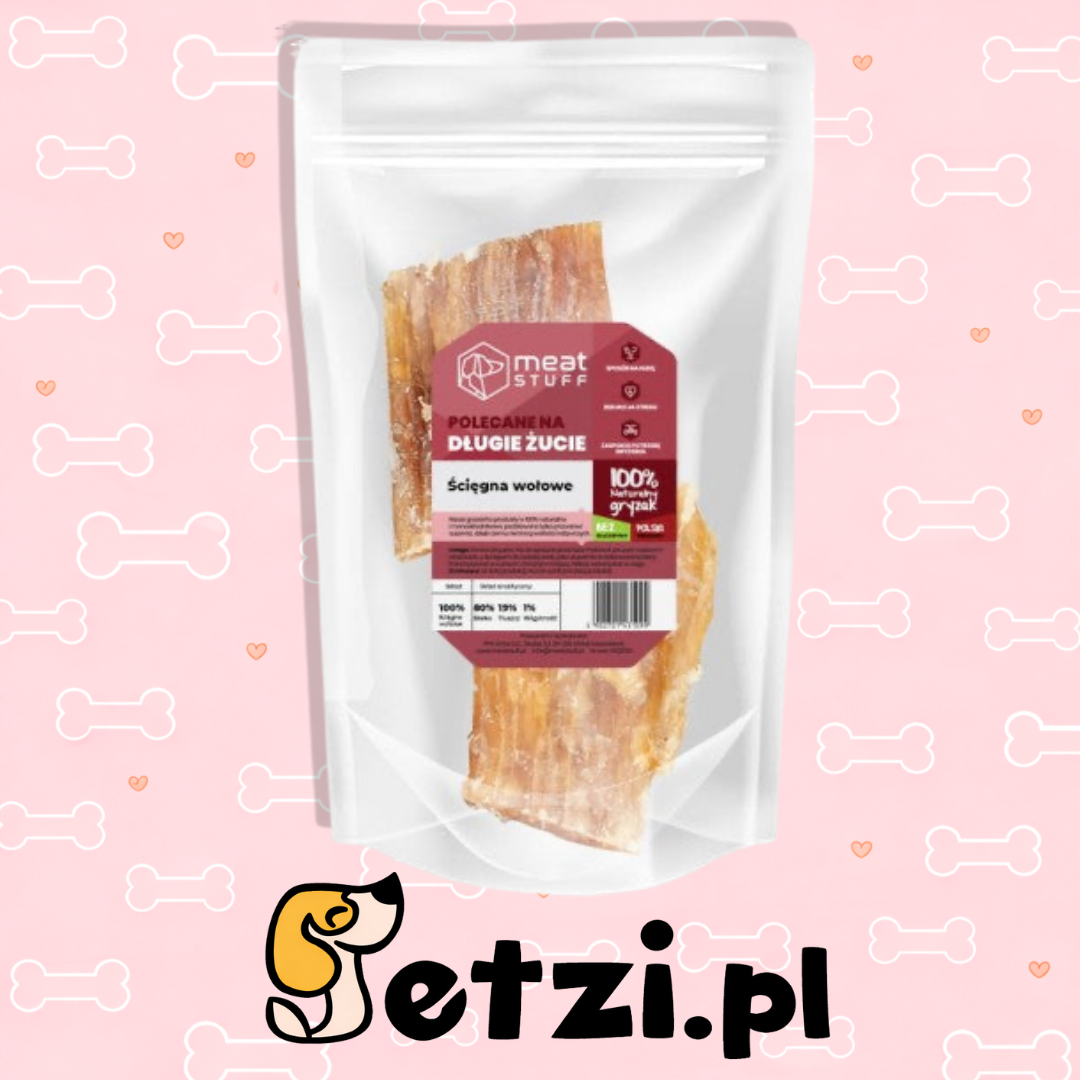 MEATSTUFF GRYZAK DLA PSA ŚCIĘGNA WOŁOWE 1 SZT.