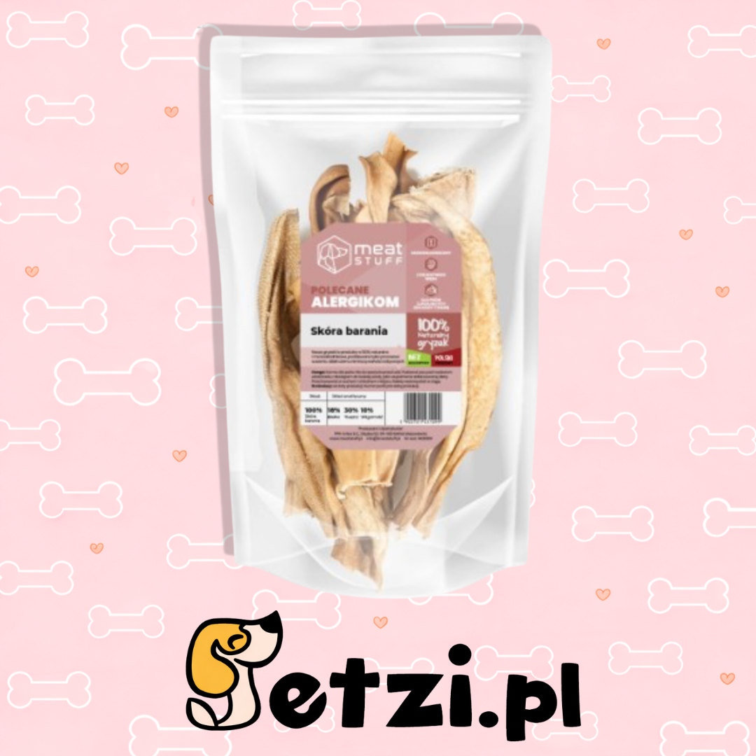 MEATSTUFF GRYZAK DLA PSA SKÓRA BARANIA 250G