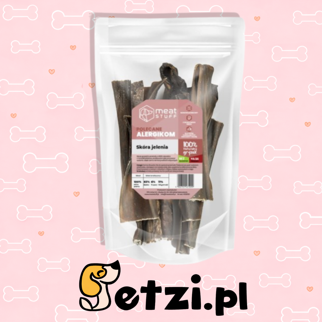 MEATSTUFF GRYZAK DLA PSA SKÓRA JELENIA 15CM 140G