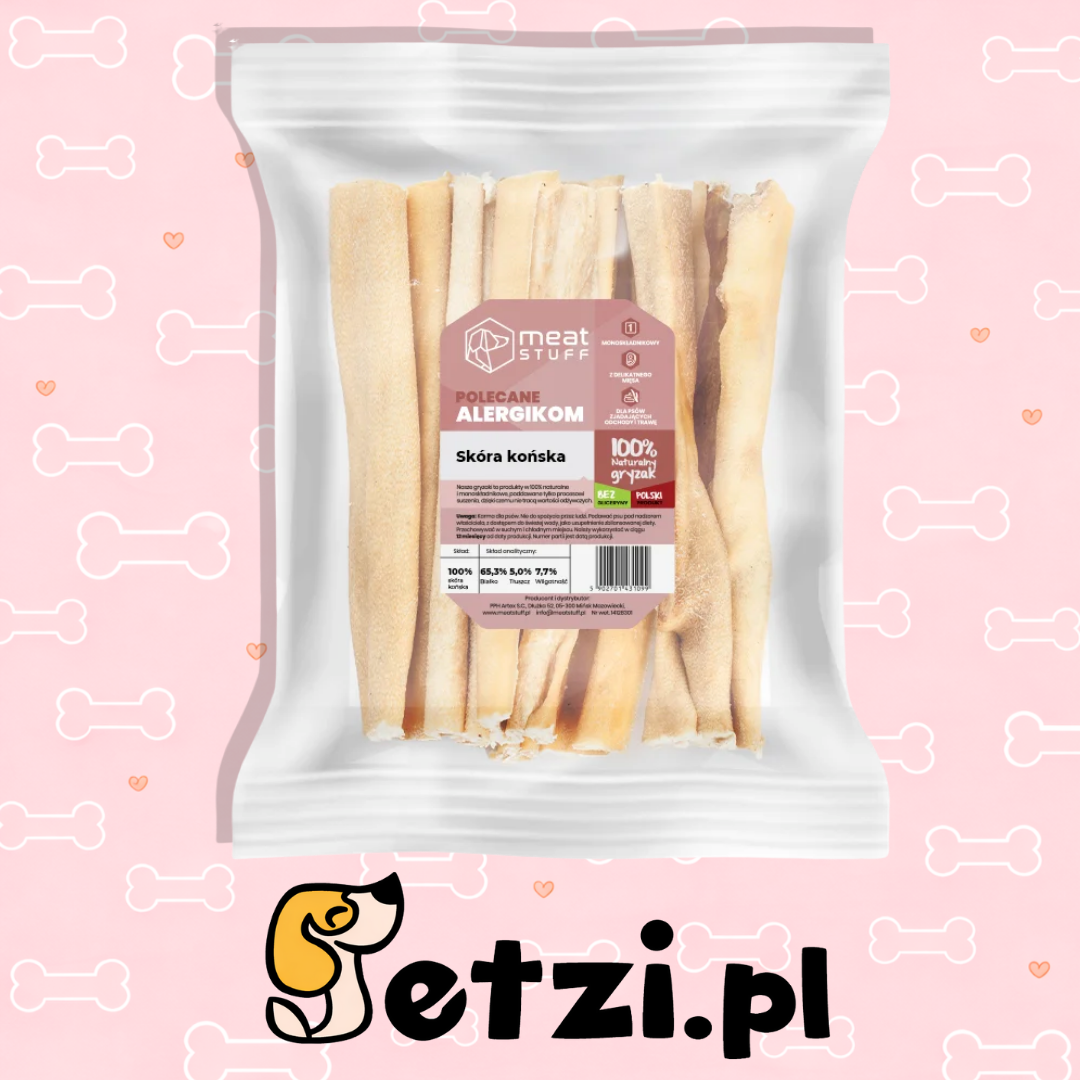 MEATSTUFF GRYZAK DLA PSA SKÓRA KOŃSKA 100G