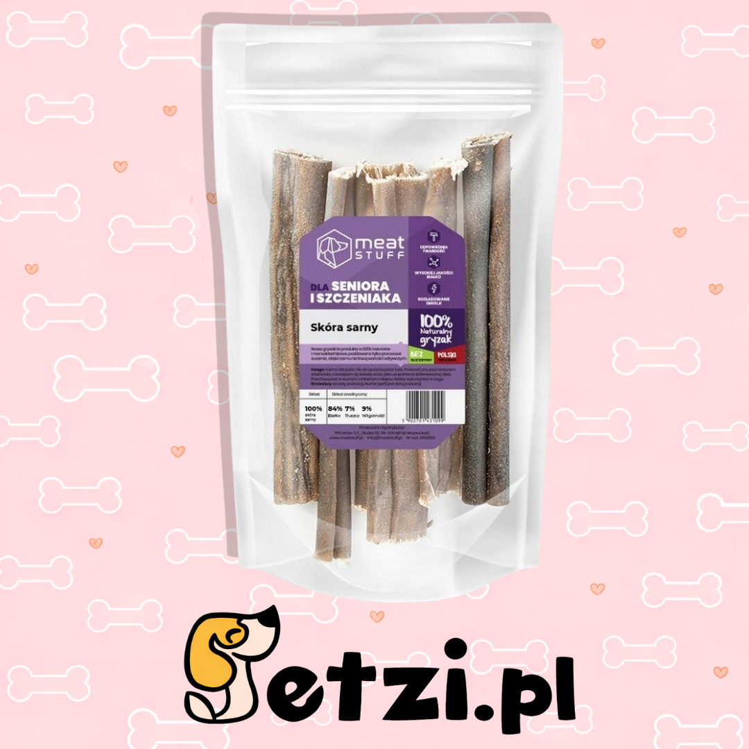 MEATSTUFF GRYZAK DLA PSA SKÓRA SARNY 15CM 100G