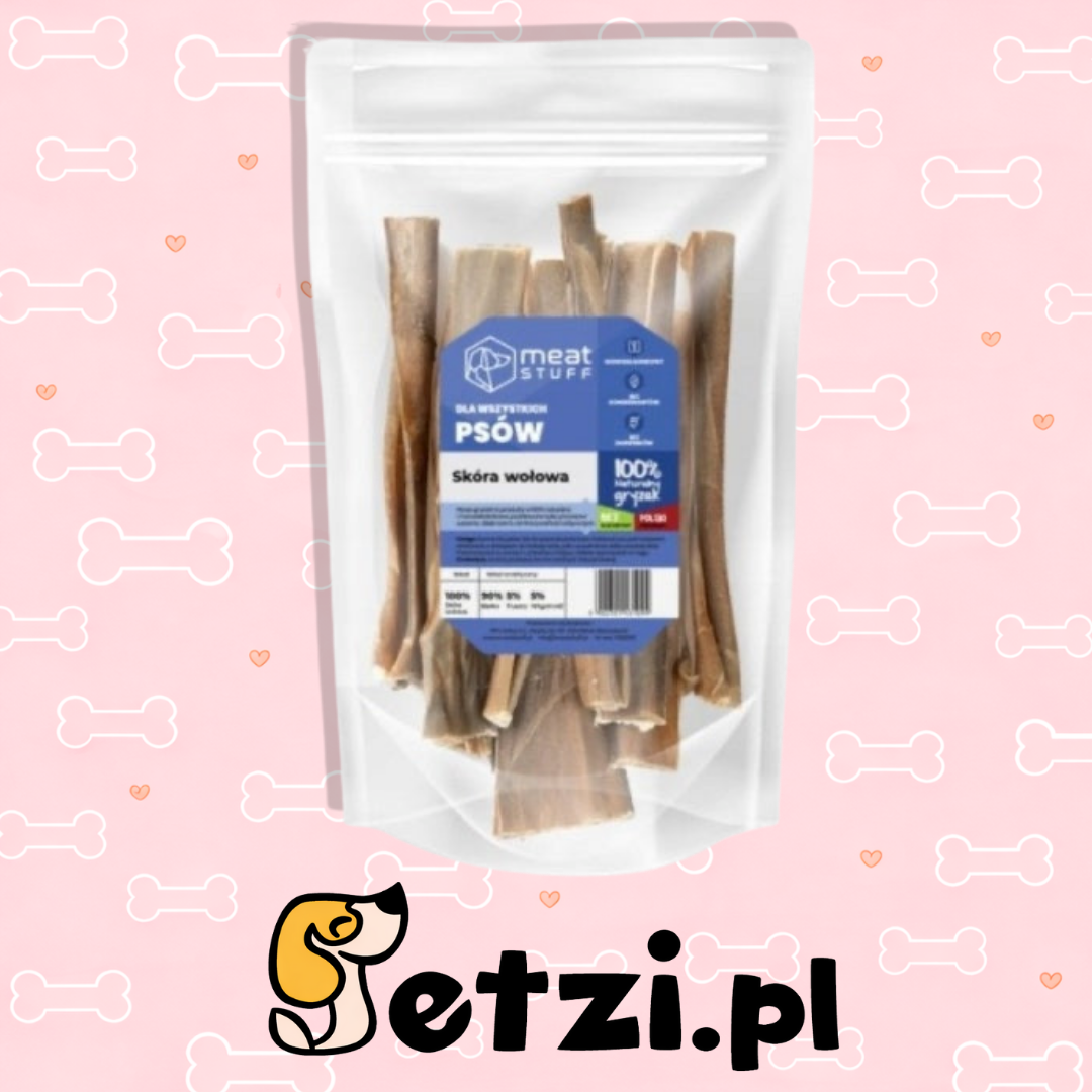 MEATSTUFF GRYZAK DLA PSA SKÓRA WOŁOWA 15 CM 140 G