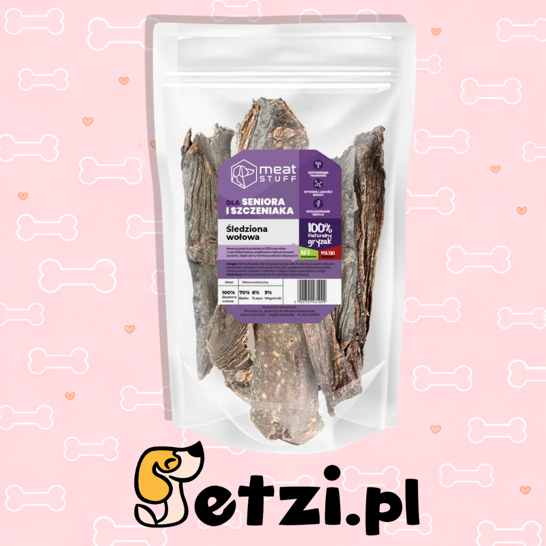 MEATSTUFF GRYZAK DLA PSA ŚLEDZIONA WOŁOWA 500 G