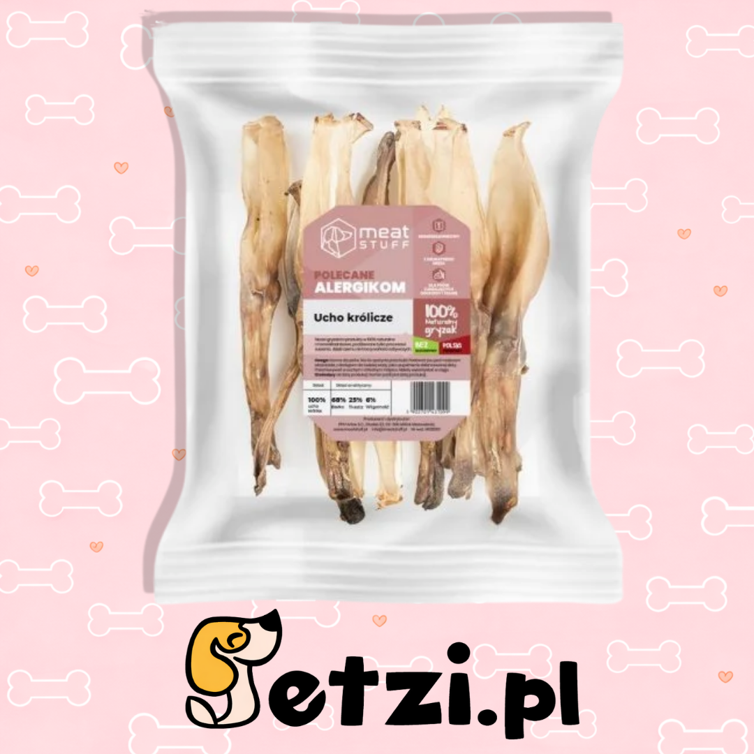 MEATSTUFF GRYZAK DLA PSA UCHO KRÓLICZE 500G