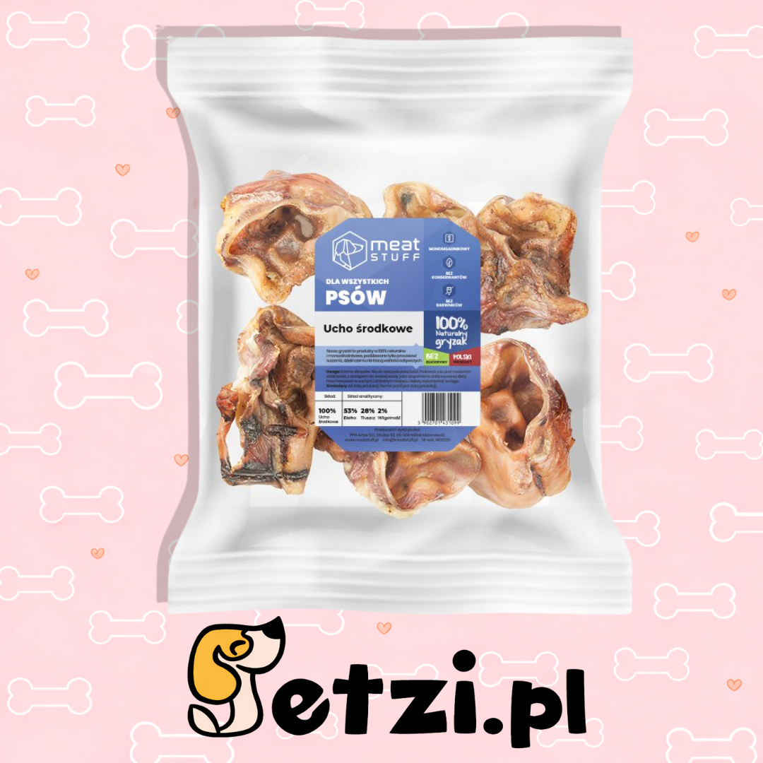 MEATSTUFF GRYZAK DLA PSA UCHO ŚRODKOWE 100G