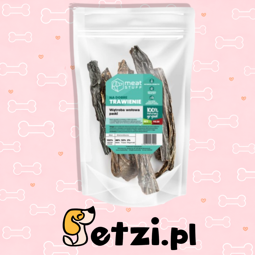MEATSTUFF GRYZAK DLA PSA WĄTROBA WOŁOWA 500 G