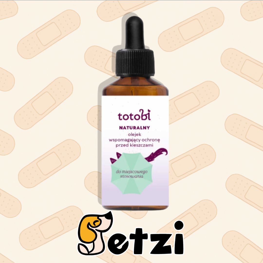 TOTOBI NATURALNY OLEJEK WSPOMAGAJĄCY OCHRONĘ PRZED KLESZCZAMI