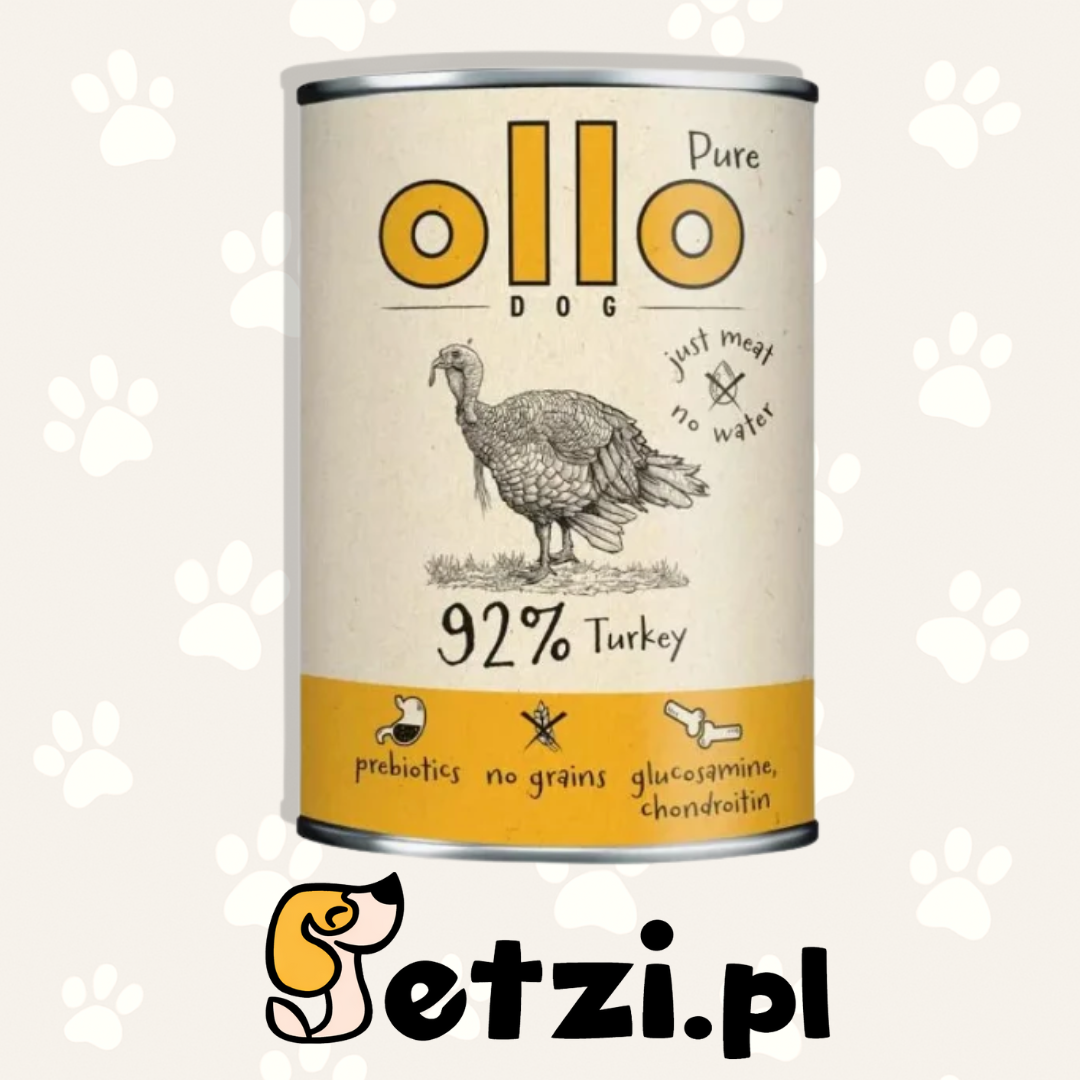 OLLO PURE MOKRA KARMA DLA PSA INDYK 400G