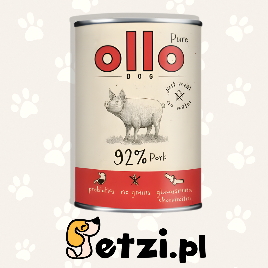 OLLO PURE MOKRA KARMA DLA PSA WIEPRZOWINA 400G