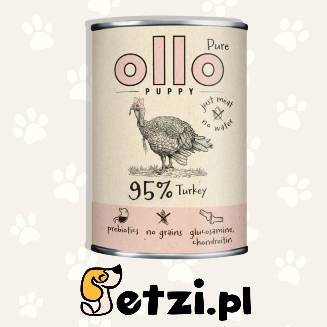 OLLO PURE PUPPY MOKRA KARMA DLA PSA INDYK 400G