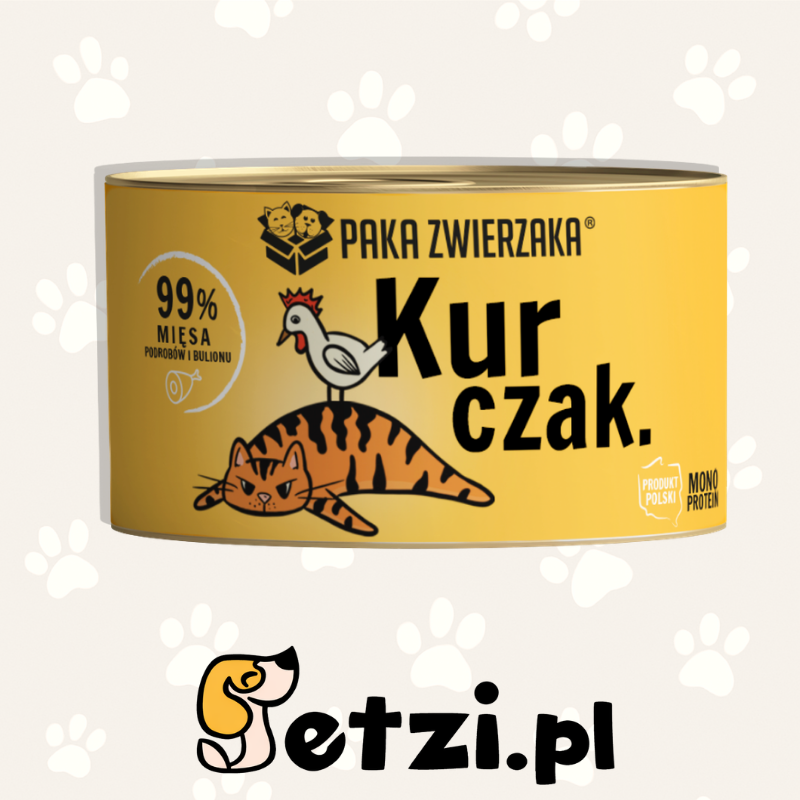 PAKA ZWIERZAKA MOKRA KARMA DLA KOTA KURCZAK 200G