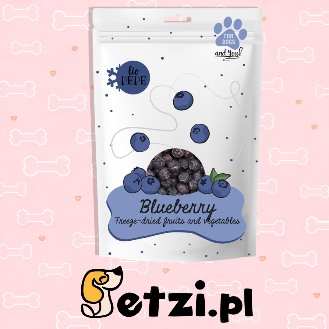PAKA ZWIERZAKA PEPE PRZYSMAKI DLA PSA LIO BLUEBERRY 15G