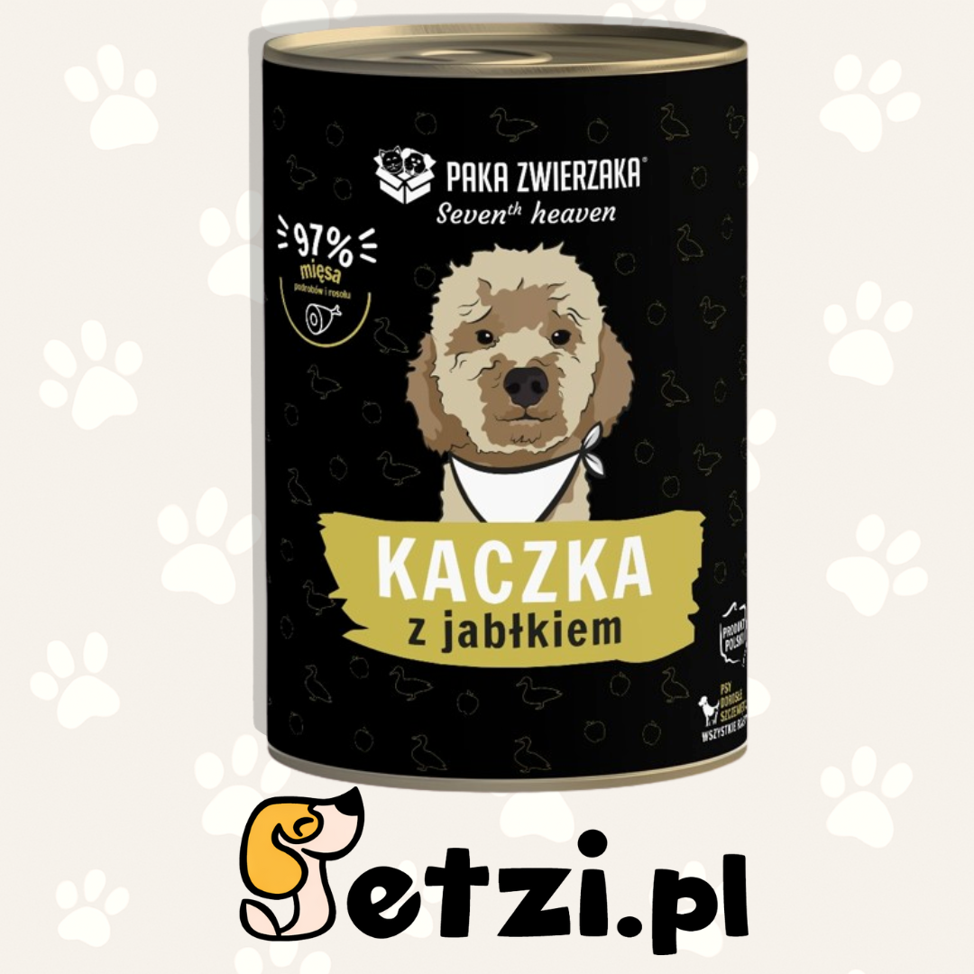 PAKA ZWIERZAKA SEVENTH HEAVEN MOKRA KARMA DLA PSA KACZKA Z JABŁKIEM 400G