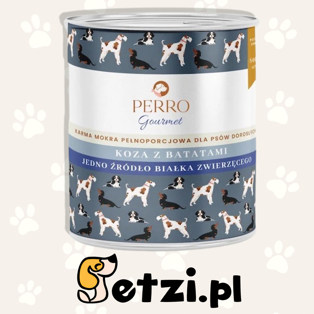 PERRO GOURMET MOKRA KARMA DLA PSA KOZA Z BATATAMI 800G