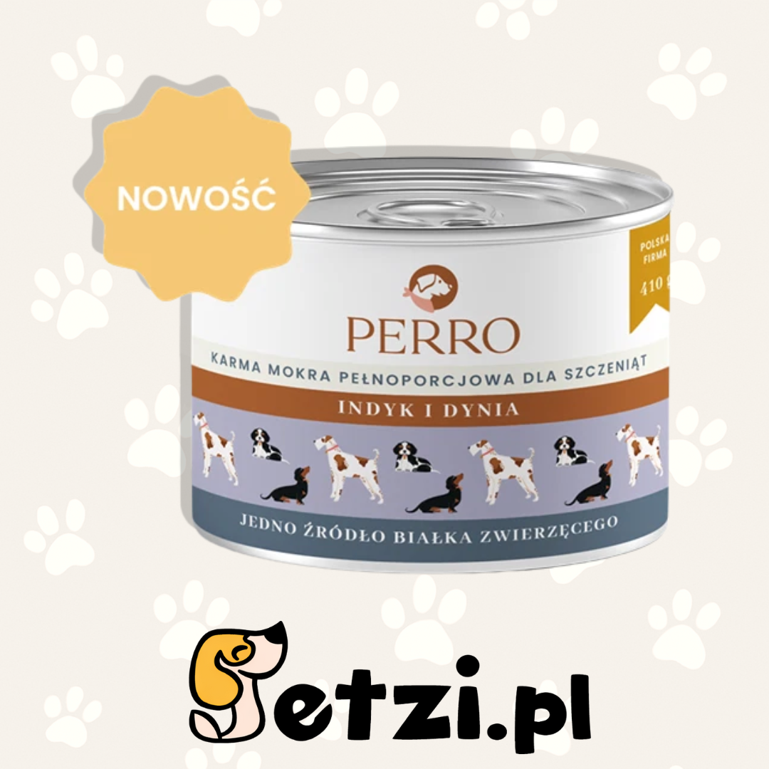 PERRO JUNIOR MOKRA KARMA DLA PSA INDYK I DYNIA 410G