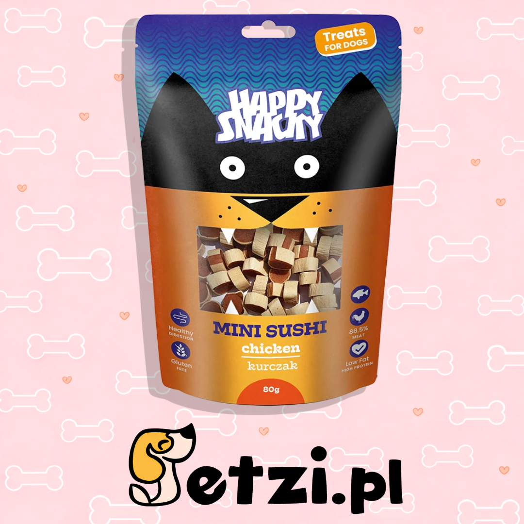 HAPPY SNACKY MINI SUSHI Z KURCZAKA 80G